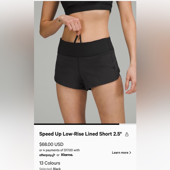 Lulu Lemon Speed Up Low-Rise Lined Short 2.5" !! Very lightly worn! - Picture 5 of 7